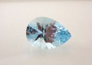 【高品質ルース】モザンビーク産アクアマリンルース　5.33ｃｔ．　ペアシェイプ　15.0x10.5mm