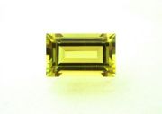 【高品質ルース】ザンビア産　カナリートルマリン　1.13カラット　バゲットシェイプ8ｘ5mm