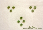 【セットルース】虹色の輝き！！ロシア産デマントイドガーネットルース　ラウンドシェイプ約2.0ｍｍ10pcセット合計0.39ｃｔ．