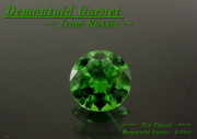 ロシア産デマントイドガーネット☆ラウンド4.6mm☆0.46ct.
