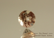 【アクセサリールース】ブラジル産インペリアルトパーズルース０．３ct.UP　ラウンドシェイプ４ｍｍ