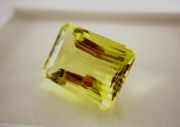 【高品質ルース】ブラジル産　レモンクォーツ　15カラットup　オクタゴンシェイプ18x13mm
