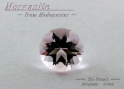 マダガスカル産モルガナイト☆ラウンドシェイプ4.1mm☆約0.25ct☆