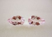 【高品質ルース】【ペアルース】やさしい桜ピンク！マダガスカル産モルガナイト　合計3.58ｃｔ．　ペアシェイプ12ｘ7ｍｍ