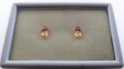 【アクセサリールース】【ペアルース】ブラジル産インペリアルトパーズルース約1.30ct.　オーバルシェイプ約6ｘ4ｍｍペアセット