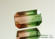 【アクセサリールース】ブラジル産トリカラートルマリンルース0.87ｃｔ．オクタゴンシェイプ　約7ｘ4mm