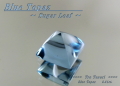 ブルートパーズ☆スクエアシェイプ8mm☆3.81ct.☆シュガーローフカット
