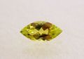 【高品質ルース】ザンビア産　カナリートルマリン　約0.19ct.マーキスシェイプ6x3mm