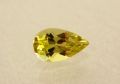 【高品質ルース】ザンビア産　カナリートルマリン　約0.17ct.ペアシェイプ5x3mm