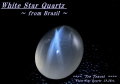 ブラジル産ホワイト（ミルキー）クォーツ☆オーバルカボション20x15ｍｍ☆19.26ct.スター