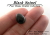 ブラックスピネル☆ペアシェイプ13ｘ10mm☆約6.17ct☆ダブルカボションカット