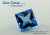 ブラジル産ブルートパーズ☆スクエアシェイプ9.0mm☆約4.40ct☆チェッカーカット