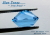 ブラジル産ブルートパーズ☆スクエアシェイプ10mm☆約5.07ct☆チェッカーカット