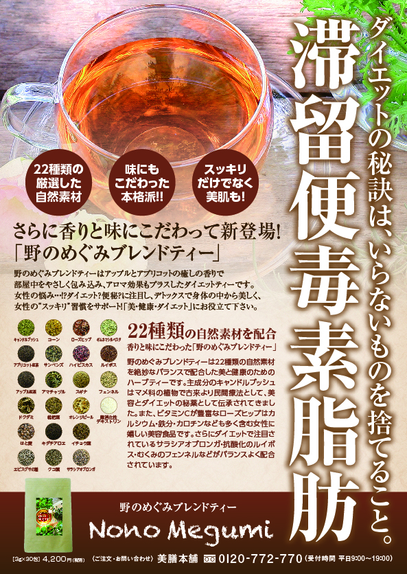 野のめぐみ　紅茶ブレンドティーNono Megumiお得3箱セット 1セット6,937円