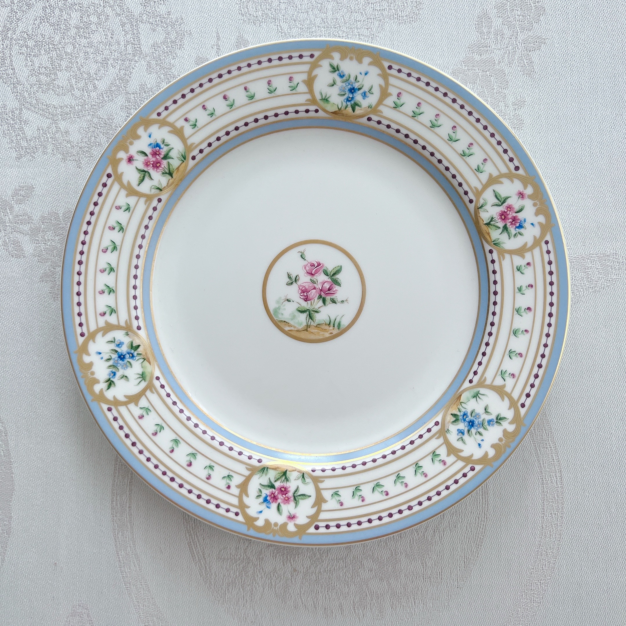 ☆再入荷待ち/6月お届け予定☆ ベルナルド　Bernardaud　オ・ジャルダン　21cm プレート　(*写真上のプレート、21cmプレートのみのご案内です。他の商品は別売です。）