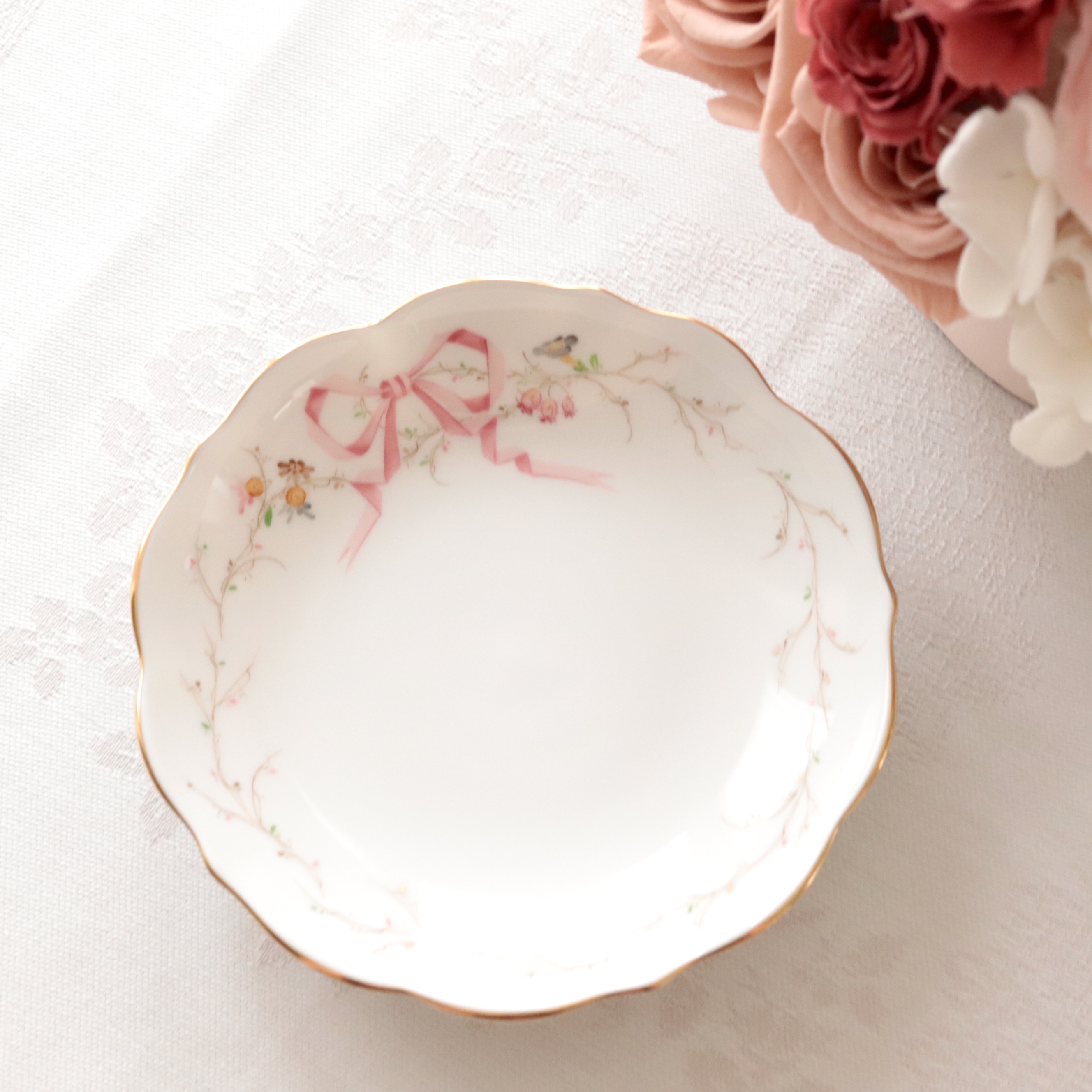 ☆再入荷☆　Herend EDENPS エデン桜ピンク　シンプルバージョン　１２cm　プチ皿