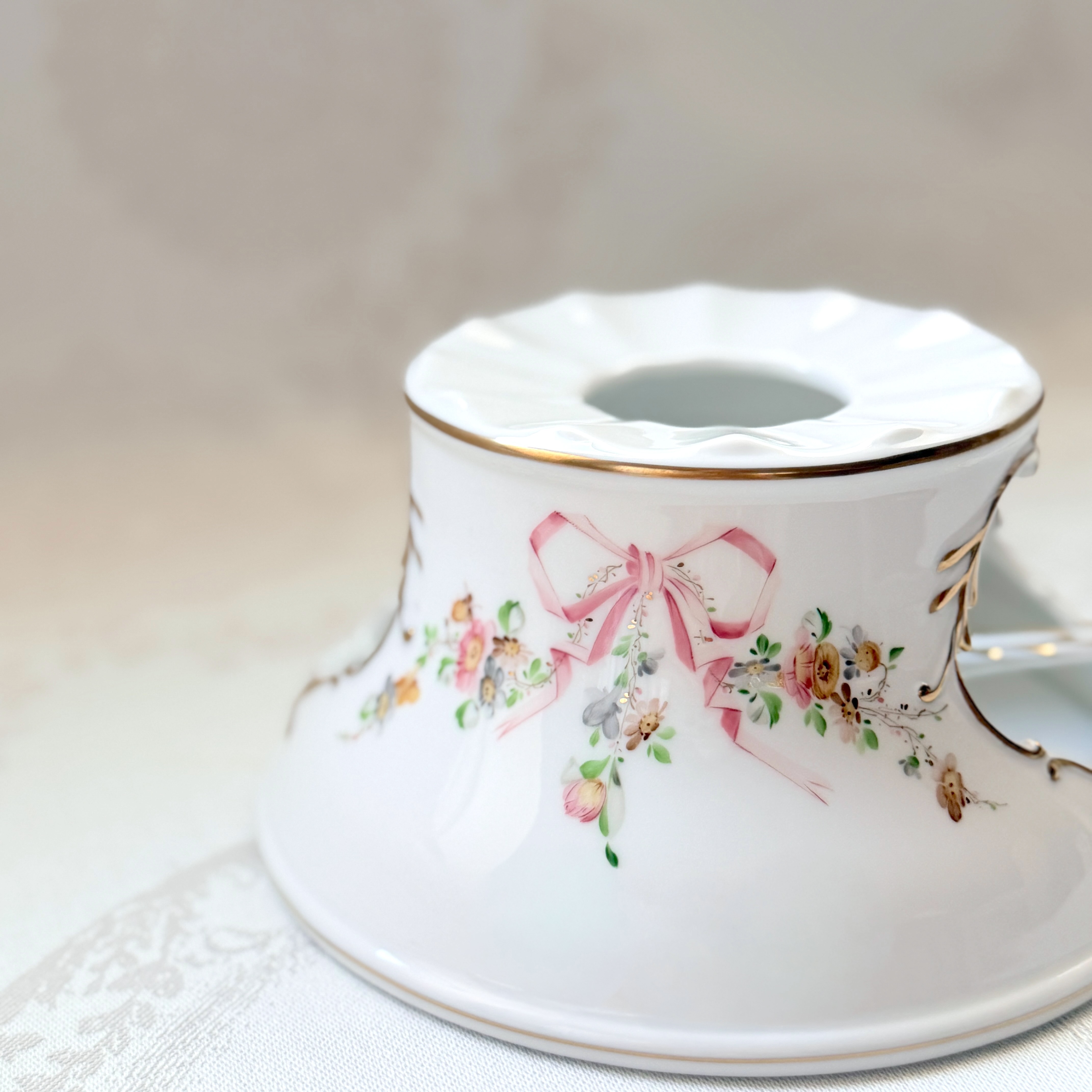 ☆レア☆再入荷☆ Herend EDEN エデン桜ピンク　ポットウォーマー/スタンド　（*スタンドのみのご案内です。ポットは別売りです。）