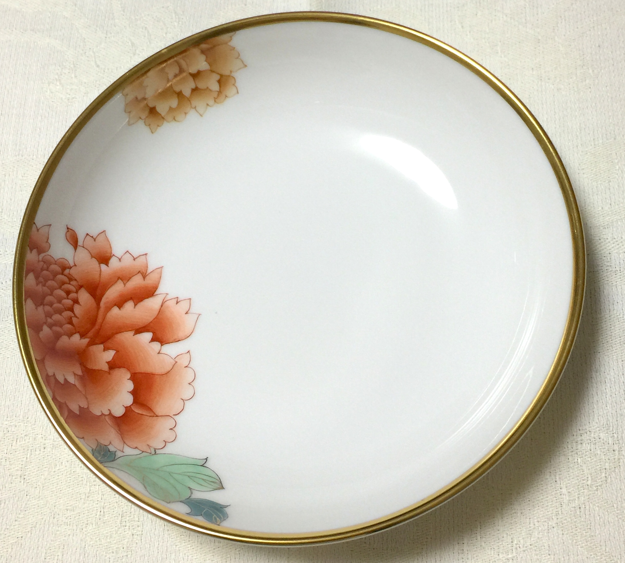 ヘレンド マスターペインター作 PVR02704-1-00 オリエンタルシリーズ 芍薬 小皿 約13.5cm