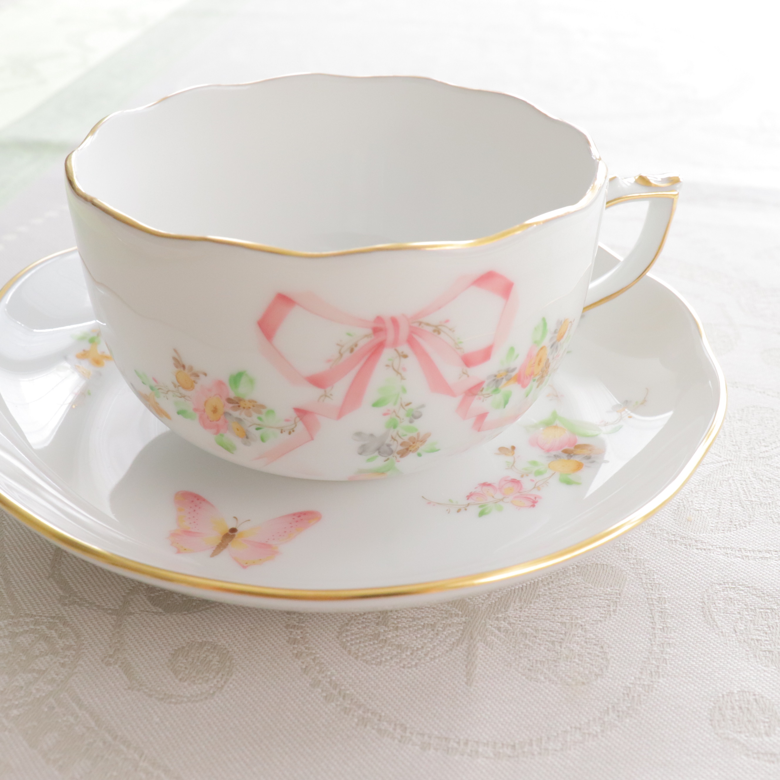 Herend ヘレンド エデン桜ピンク ティーカップ ソーサー 単品 Everyday The Luxe