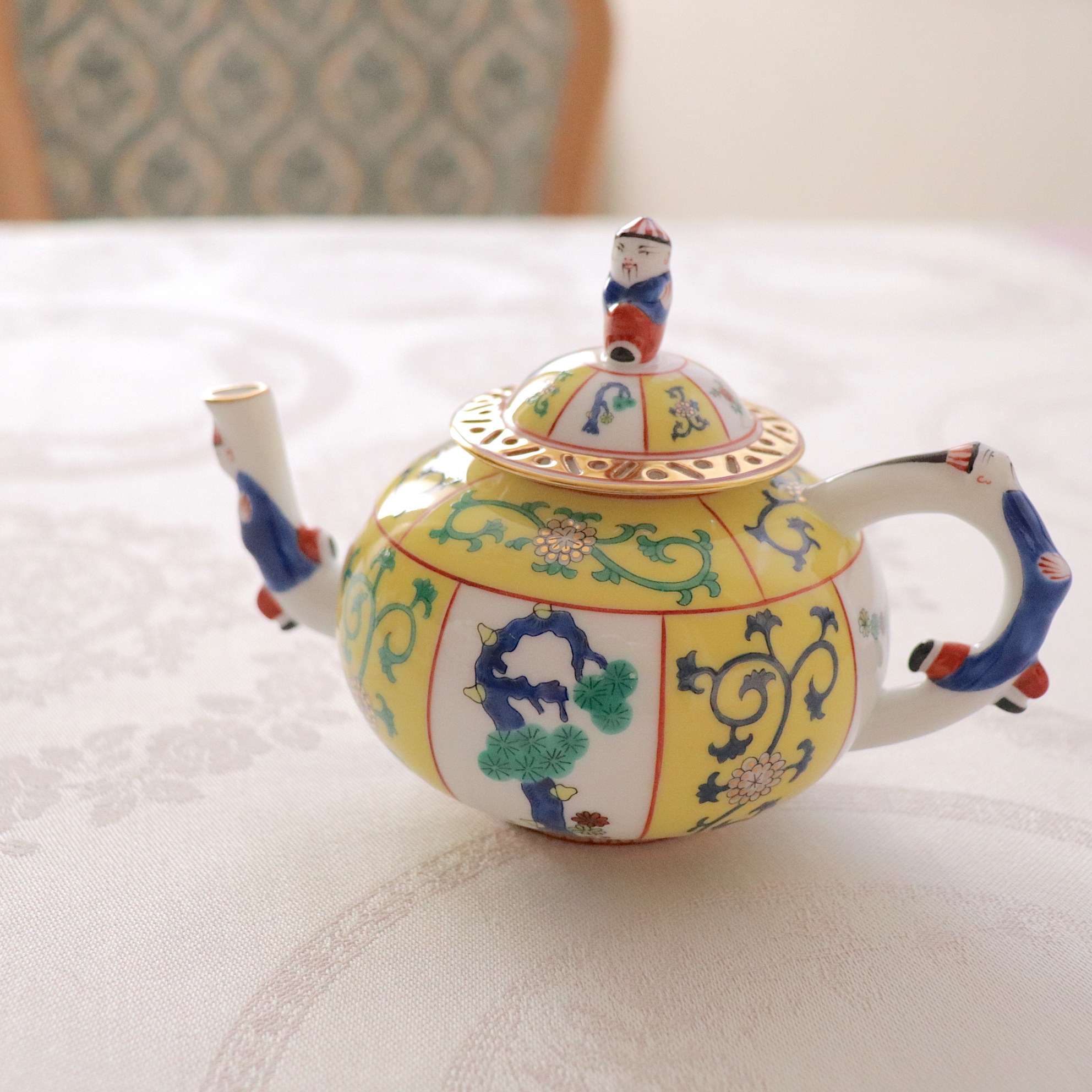 お取り置きヘレンド HEREND シノワズリ マンダリン サーバー 西安の黄