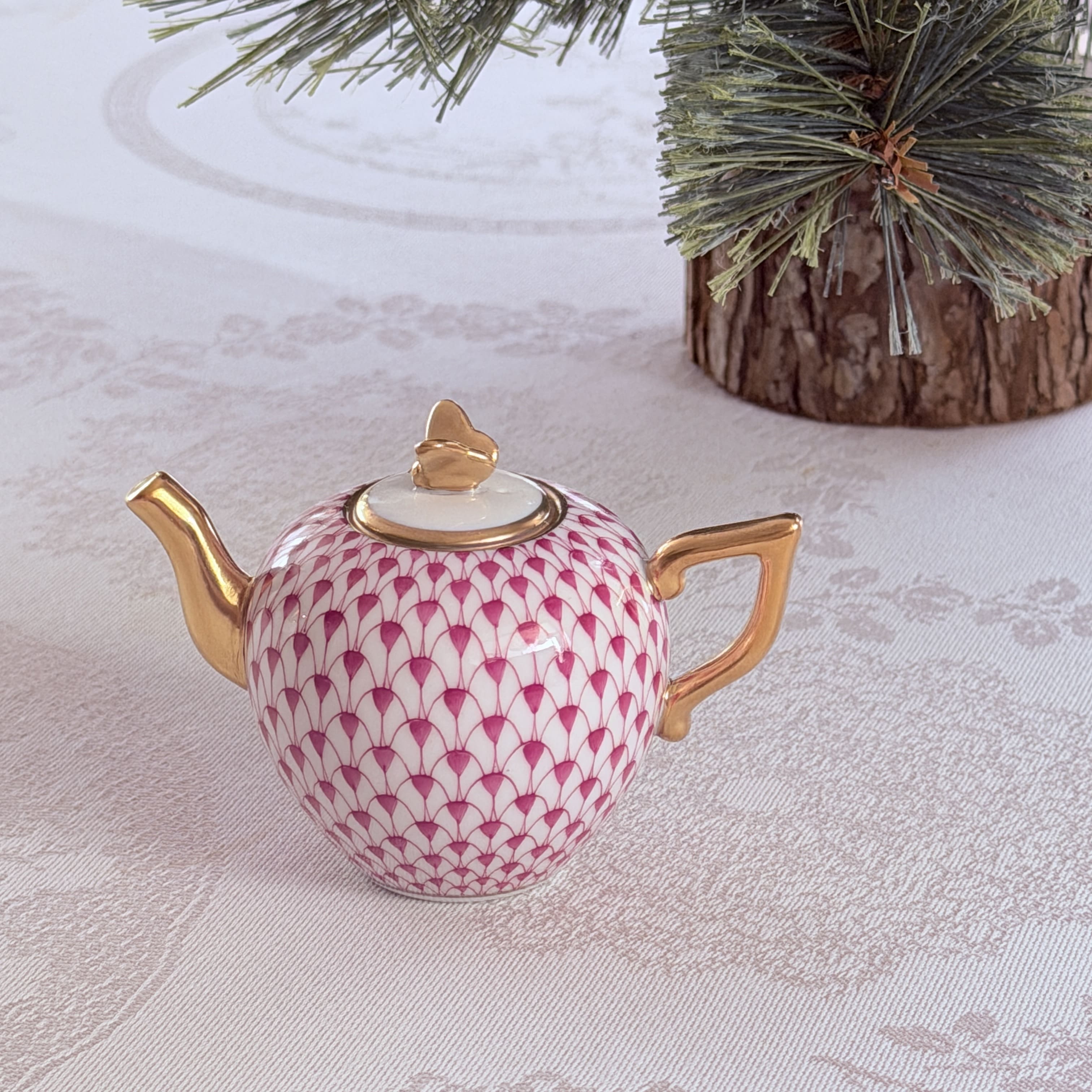 Herend ヘレンド　クリスマスオーナメント　ティーポット