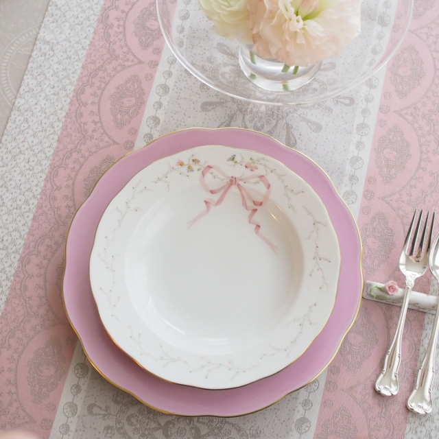 ☆ご会員様優先販売☆Herend ヘレンド エデン桜ピンク シンプル スーププレート (※スーププレート のみ。アンダープレートは別売りです。)
