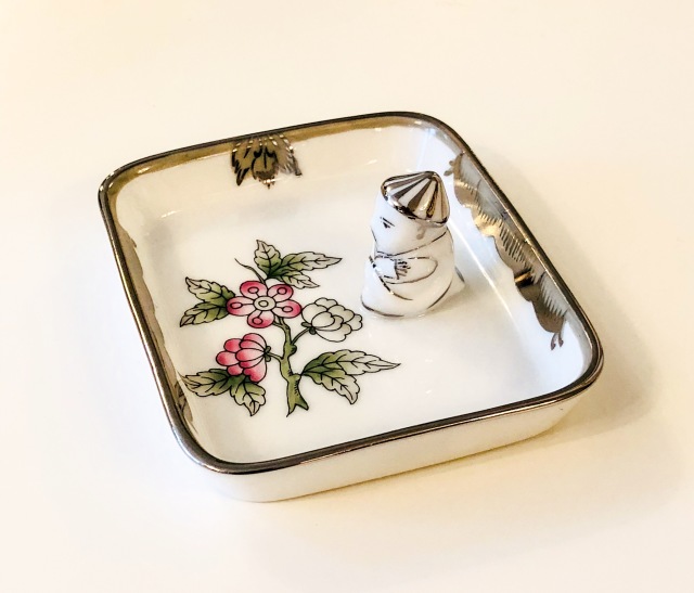 ☆レア☆ Herend ヘレンド ヴィクトリアプラチナ マンダリン ミニトレイ