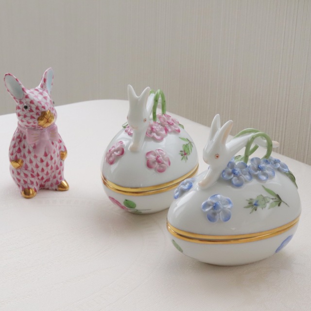 ☆御会員様専用☆スペシャル☆Herend プティットローズ ピンク＆ブルー