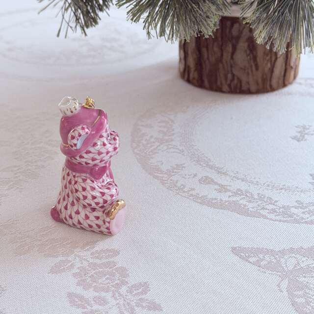 Herend ヘレンド クリスマスオーナメント 冬支度のくまさん