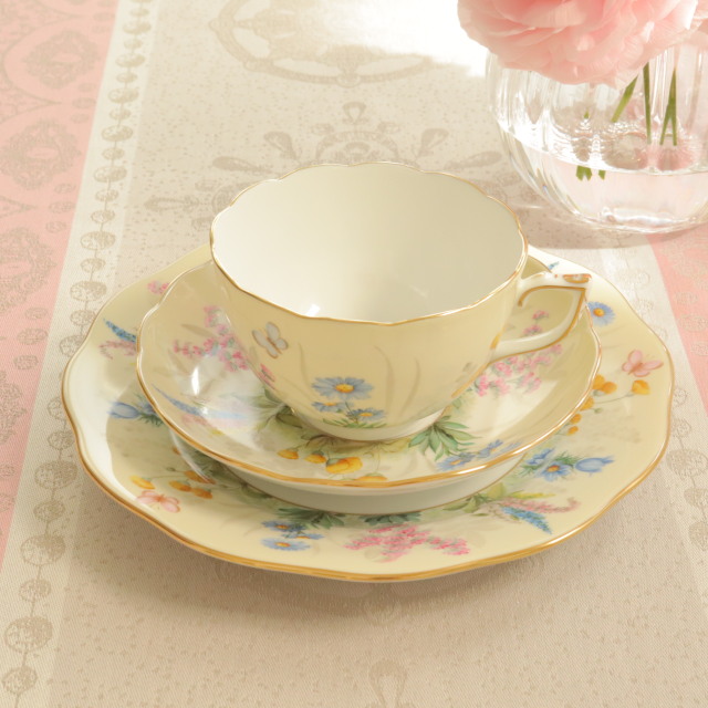 ☆再入荷☆マスターペインター作☆ Herend ヘレンド　フラワーガーデン　モーニングトリオ