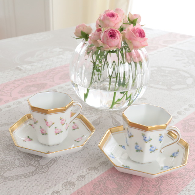 ART ホーム＆キッチン ヘレンド ②セーブル風小薔薇金彩 コーヒー