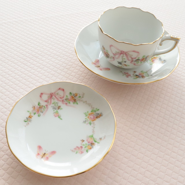 ヘレンド Herend エデン桜ピンク プチプレート 約9.5cm