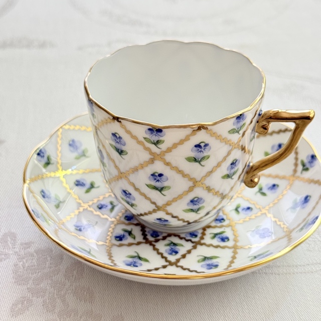 ☆再入荷☆レア☆ Herend ヘレンド　ヴィオレット金彩　コーヒーカップ＆ソーサー