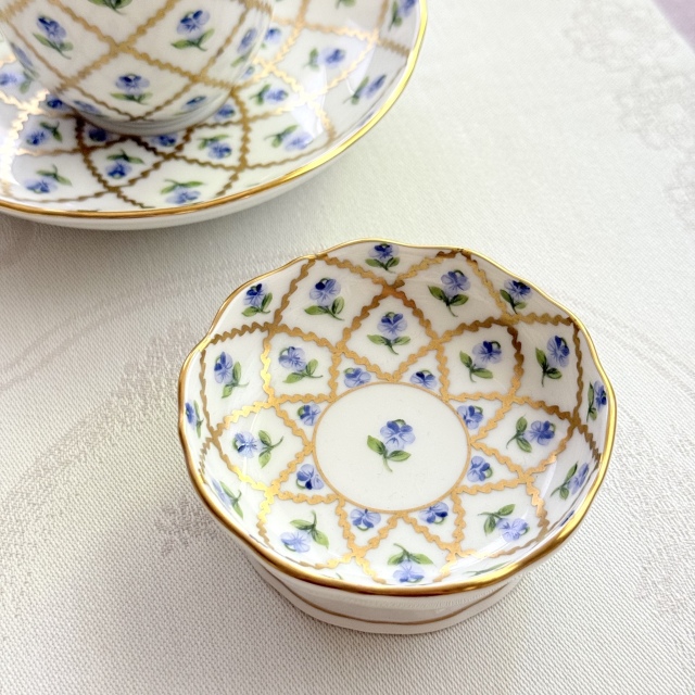 ☆Sold Out☆レア☆ Herend ヘレンド　ヴィオレット金彩 シシィのミニコンポート