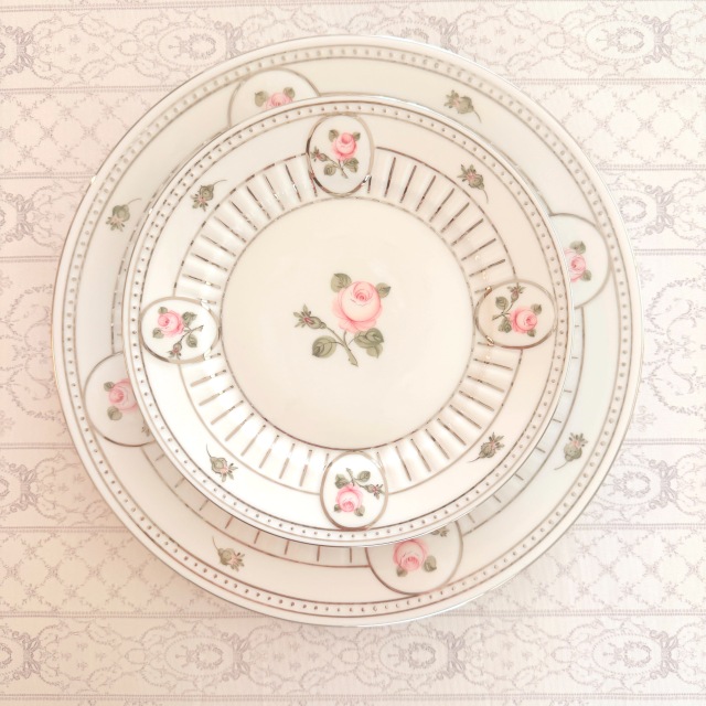 【希少】ヘレンド バラの花束 ディナープレート 3枚セット ☆レア☆スペシャル☆ Herend ヘレンド ウィーンの薔薇プラチナ