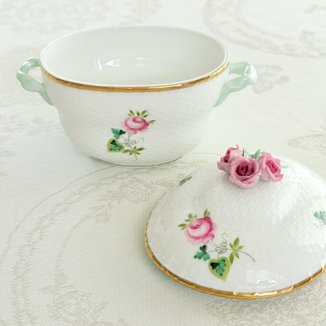 Herend ヘレンド ウィーンの薔薇シンプルゴールド ミニチュリーン