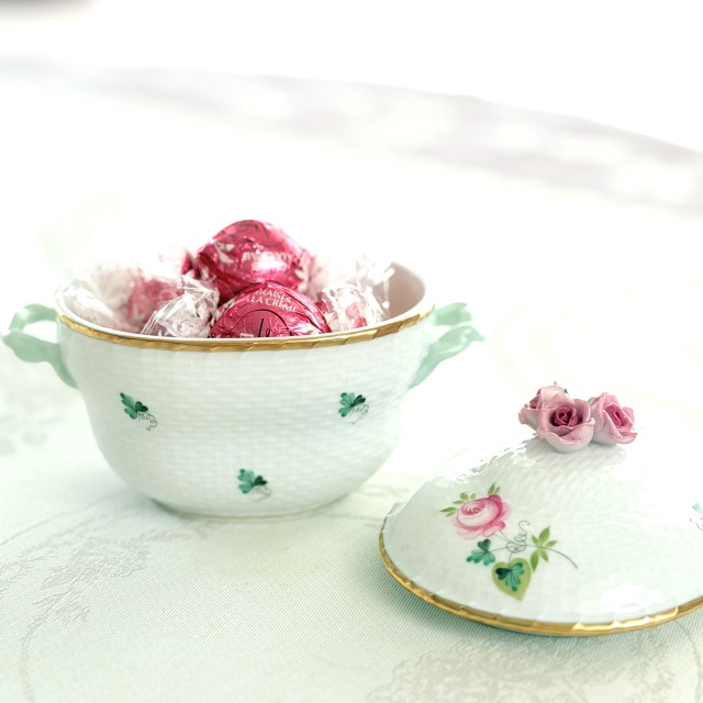 Herend ヘレンド ウィーンの薔薇シンプルゴールド ミニチュリーン