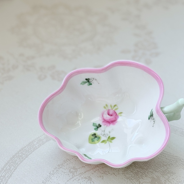 Herend ヘレンド　ウィーンの薔薇ピンク　オープンシュガーボウル