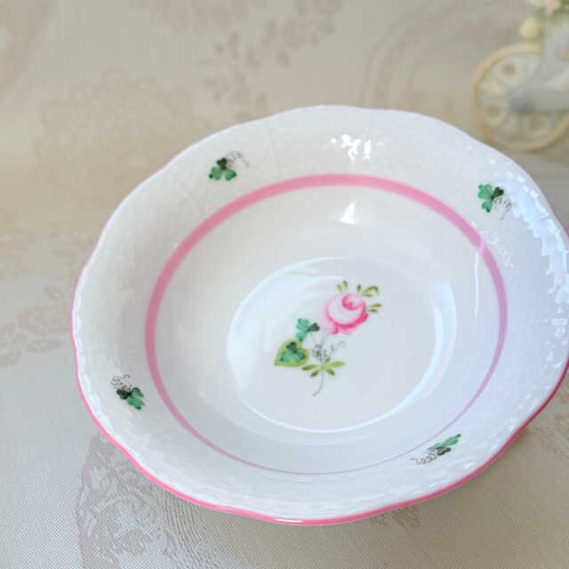 Herend ヘレンド　ウィーンの薔薇ピンクシリーズ　フルーツボウル/オートミール (*1点のご案内です。）