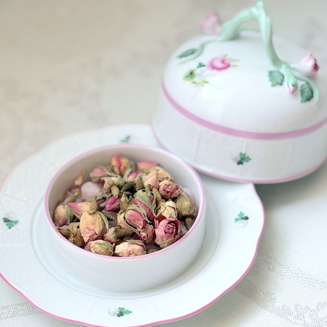 ヘレンド ウィーンの薔薇 ピンク オーバルディッシュ　2枚セット ヘレンド ウィーンの薔薇 ピンク オーバルディッシュ 2枚セット