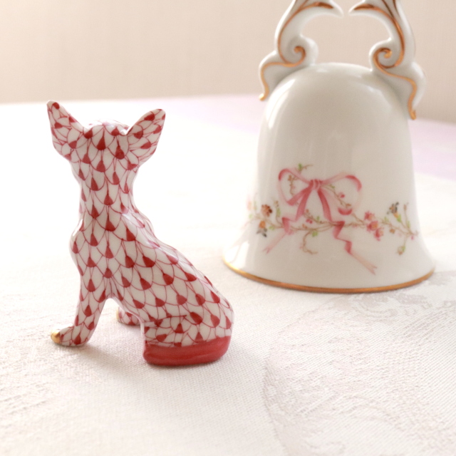 ☆有料ギフト包装対応品☆ Herend ヘレンド フィッシュネット チワワ