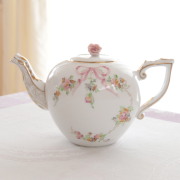 ☆お取り寄せ品☆お届けまで６ヶ月前後☆お蓋は１種類☆ EDEN ヘレンド エデン桜ピンク　オープンローズ　ポット　 約600ml