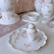 ☆再入荷☆ Herend ヘレンド エデン桜ピンクシリーズ　フリルトレイ (＊トレイ1点のご案内です。）