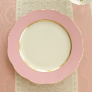 最終価格［新品］Herendシルクリボン♡ピンク♡ ペアデザートプレート