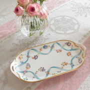 ☆New Price☆ ヘレンド フラワーリボン　FLR 02437-0-00 サンドウィッチプレート （ *プレートのみ。他の商品は付属しません）