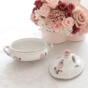 ☆お取り寄せ品☆お届けまで６ヶ月前後☆ Herend ヘレンド　ウィーンのバラプラチナ　ミニチュリーン