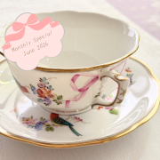 ☆SOLD OUT☆Monthly Special☆レア☆マスターペインター作☆Herend ヘレンド　地中海の庭　ピオニー型　ラージカップ＆ソーサー