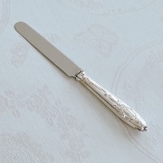 ③フランス Odiot オディオ／純銀 スターリングシルバー 白蝶貝ナイフ ２本 ☆再入荷☆即納品☆ Odiot オディオ フランス製 スターリング