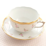 再入荷　【ご会員様限定】　ヘレンド PTRA 朝露の小薔薇　ティーカップ＆ソーサー　（*カップ＆ソーサーのみ。プレートは付属しません。）