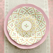 ☆再入荷☆ Herend ヘレンド  SPROG セーブル風小薔薇金彩　デザートプレート (*セーブル風のデザートプレート のみ。アンダープレートは別売りです。）